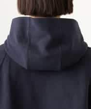 FMCGD03270 MICHEL KLEIN(ミッシェルクラン) オーガニックコットン パイルパーカー ネイビー