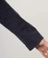 FMCGD03270 MICHEL KLEIN(ミッシェルクラン) オーガニックコットン パイルパーカー ネイビー