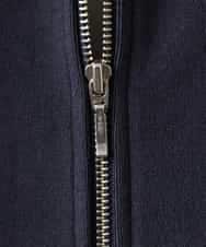 FMCGD03270 MICHEL KLEIN(ミッシェルクラン) オーガニックコットン パイルパーカー ネイビー