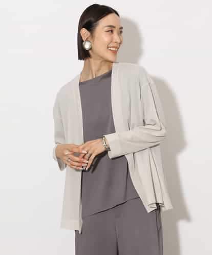 FMCHA11170 MICHEL KLEIN [紫外線/冷房対策に]シアートッパーカーディガン