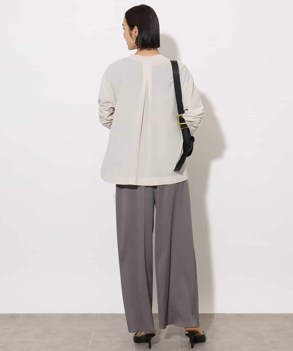 FMCHA11170 MICHEL KLEIN(ミッシェルクラン) [紫外線/冷房対策に]シアートッパーカーディガン オフホワイト