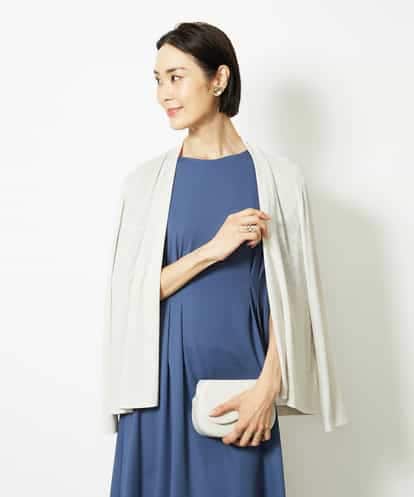 FMCJA01200 MICHEL KLEIN [紫外線/冷房対策に]ショートトッパーカーディガン