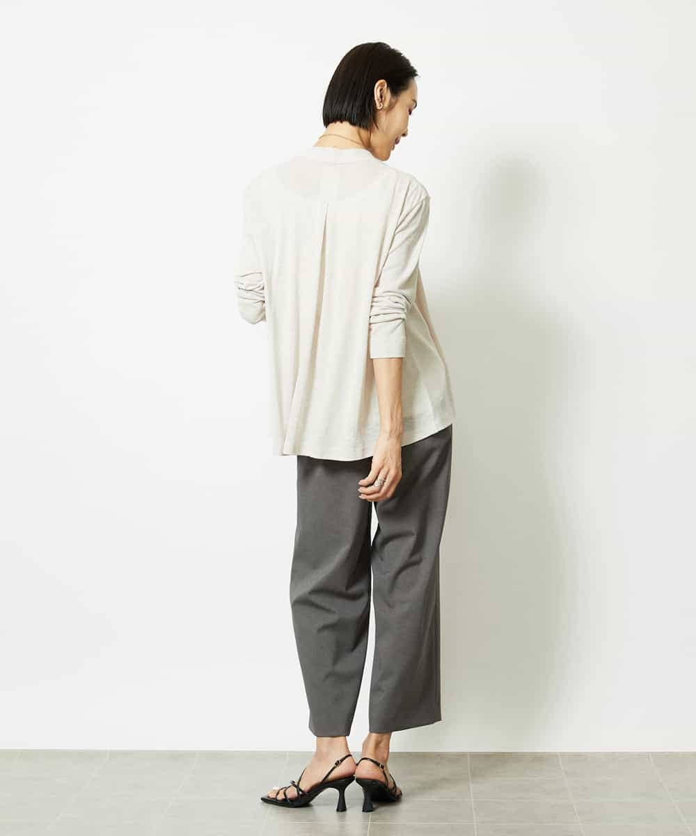 FMCJA01200 MICHEL KLEIN(ミッシェルクラン) [紫外線/冷房対策に]ショートトッパーカーディガン オフホワイト