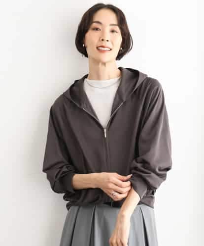 FMCJD30270 MICHEL KLEIN シアー裏毛パーカー