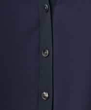 FMCJD31190 MICHEL KLEIN(ミッシェルクラン) 布帛ドッキングVネックカーディガン パープル