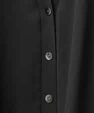 FMCJD31190 MICHEL KLEIN(ミッシェルクラン) 布帛ドッキングVネックカーディガン パープル