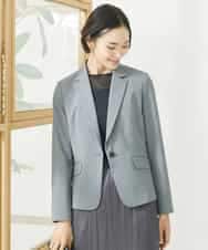 FMDAA11400 MICHEL KLEIN(ミッシェルクラン) ストレッチテーラードジャケット(セットアップ対応/3サイズあり/総裏) グレー(92)