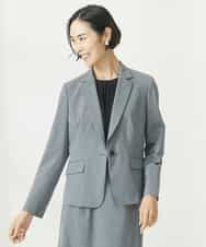 FMDAA11400 MICHEL KLEIN(ミッシェルクラン) ストレッチテーラードジャケット(セットアップ対応/3サイズあり/総裏) グレー(92)