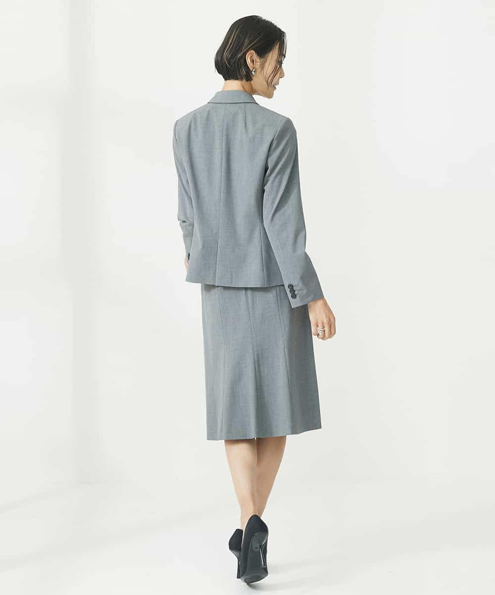 FMDAA11400 MICHEL KLEIN(ミッシェルクラン) ストレッチテーラードジャケット(セットアップ対応/3サイズあり/総裏) グレー(92)