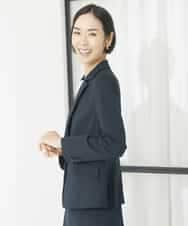 FMDAA11400 MICHEL KLEIN(ミッシェルクラン) ストレッチテーラードジャケット(セットアップ対応/3サイズあり/総裏) グレー(92)