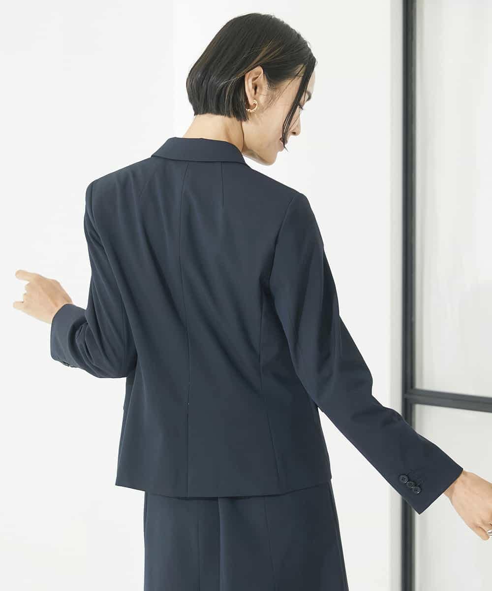 FMDAA11400 MICHEL KLEIN(ミッシェルクラン) ストレッチテーラードジャケット(セットアップ対応/3サイズあり/総裏) グレー(92)