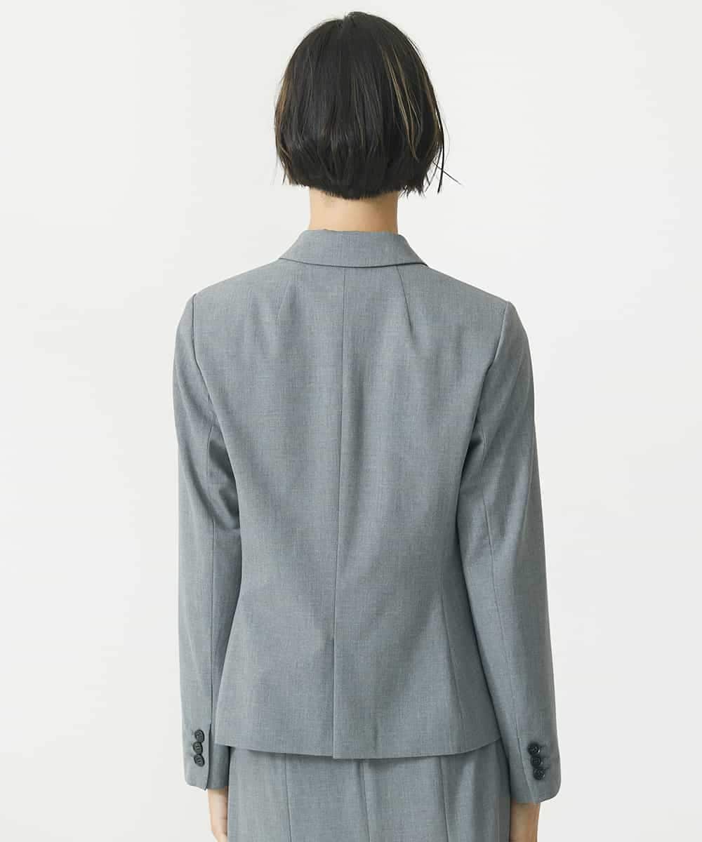 FMDAA11400 MICHEL KLEIN(ミッシェルクラン) ストレッチテーラードジャケット(セットアップ対応/3サイズあり/総裏) グレー(92)