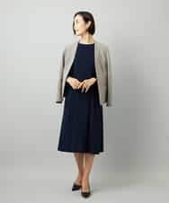 FMDAD25360 MICHEL KLEIN(ミッシェルクラン) [セットアップ対応]ノーカラージャケット ネイビー