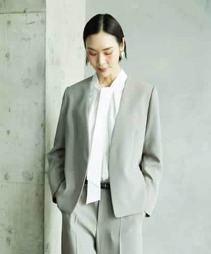 FMDAD25360 MICHEL KLEIN [セットアップ対応]ノーカラージャケット