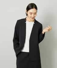 FMDAD35380 MICHEL KLEIN(ミッシェルクラン) [セットアップ対応]ノーカラージャケット グレー