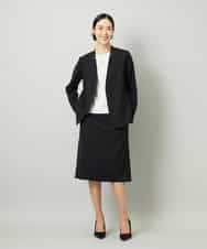 FMDAD35380 MICHEL KLEIN(ミッシェルクラン) [セットアップ対応]ノーカラージャケット グレー