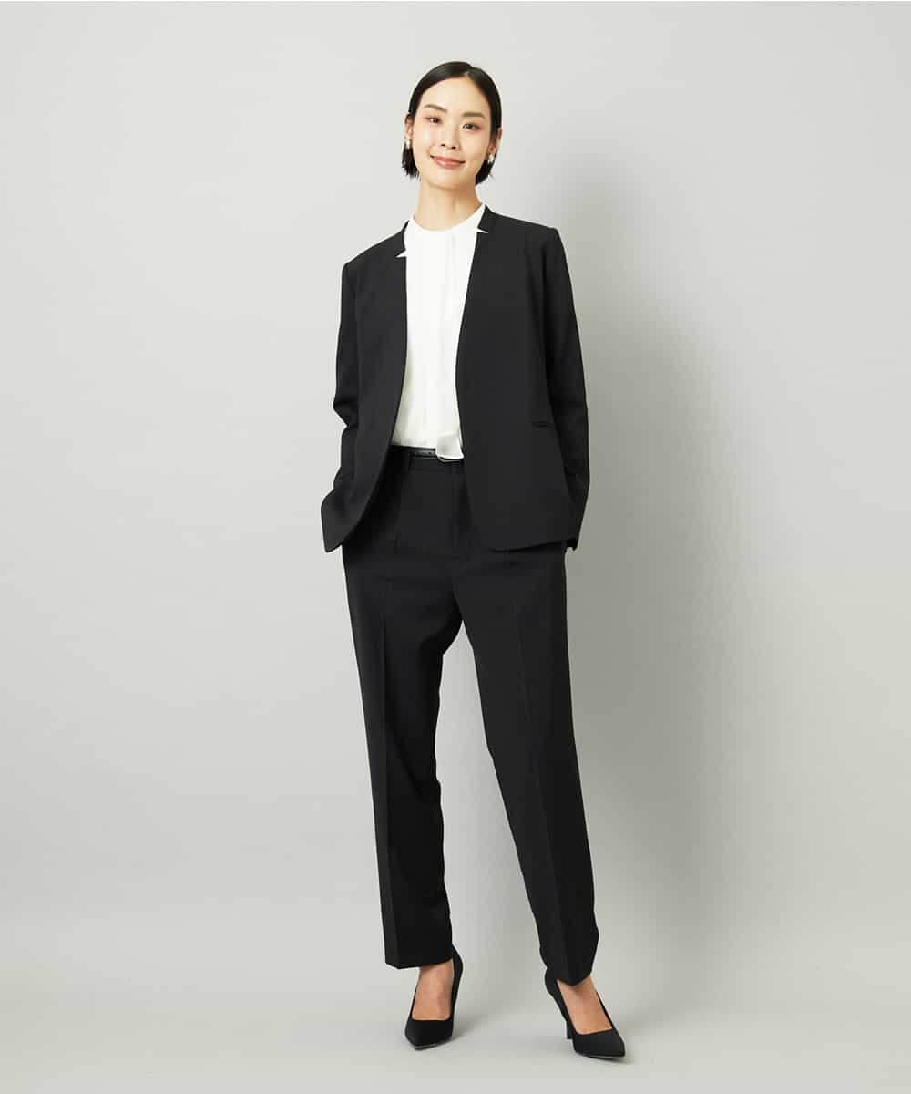 FMDAD35380 MICHEL KLEIN(ミッシェルクラン) [セットアップ対応]ノーカラージャケット グレー