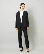 FMDAD35380 MICHEL KLEIN(ミッシェルクラン) [セットアップ対応]ノーカラージャケット グレー