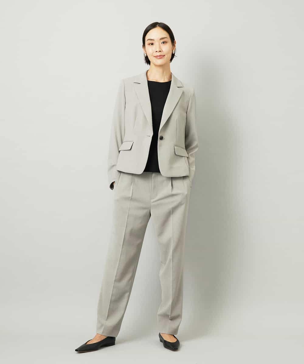 FMDAD36380 MICHEL KLEIN(ミッシェルクラン) [セットアップ対応]テーラードジャケット グレー