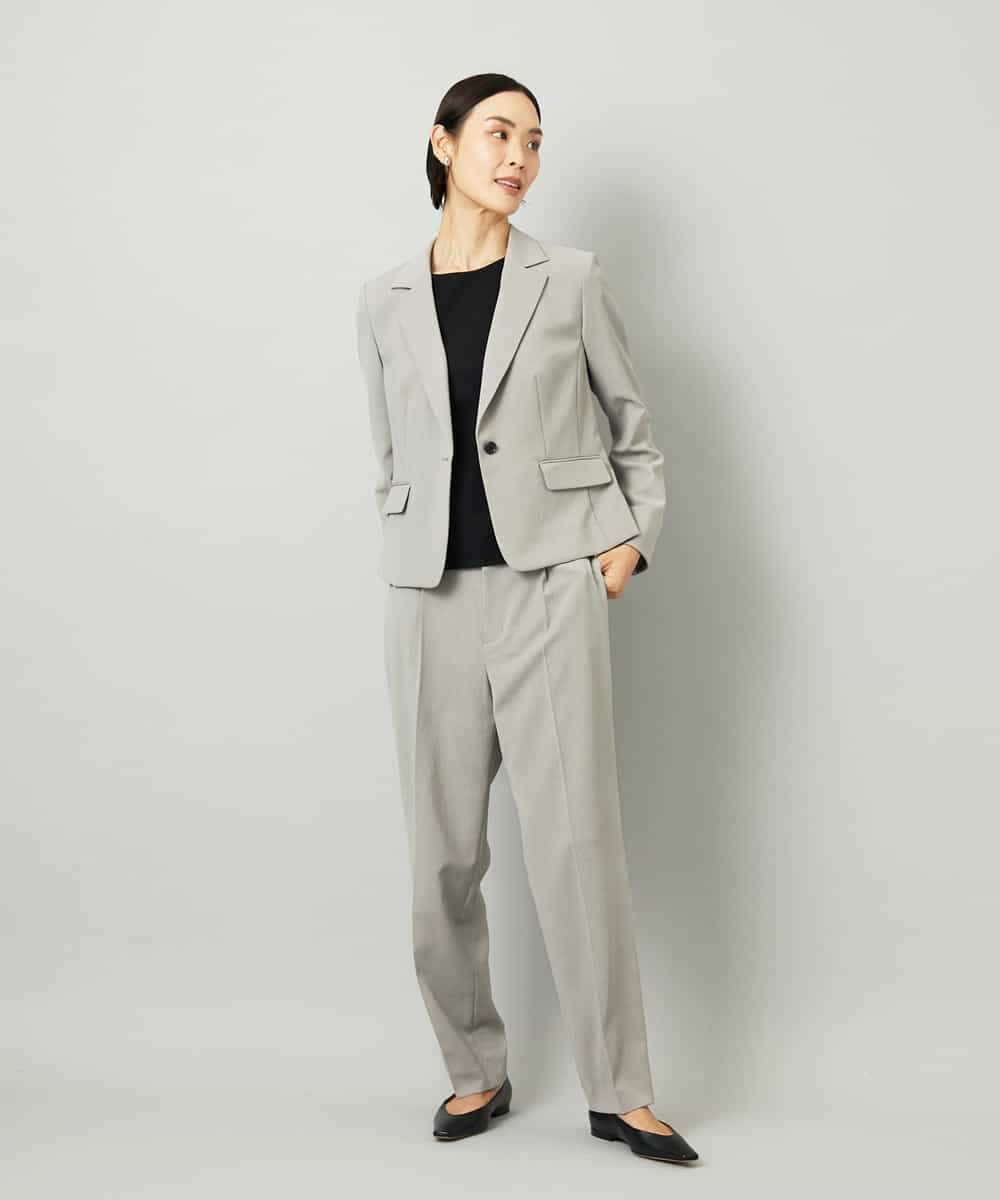 FMDAD36380 MICHEL KLEIN(ミッシェルクラン) [セットアップ対応]テーラードジャケット グレー