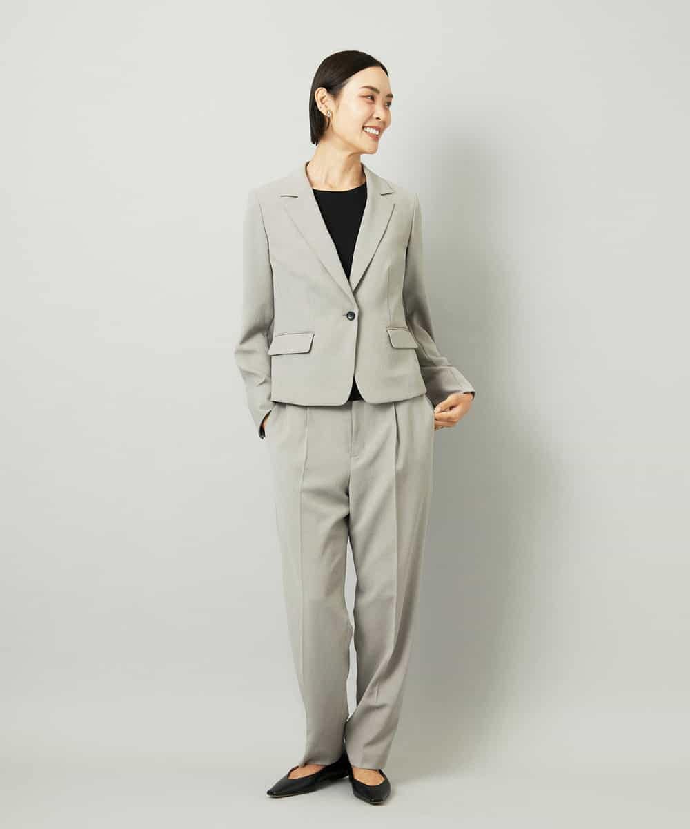 FMDAD36380 MICHEL KLEIN(ミッシェルクラン) [セットアップ対応]テーラードジャケット グレー