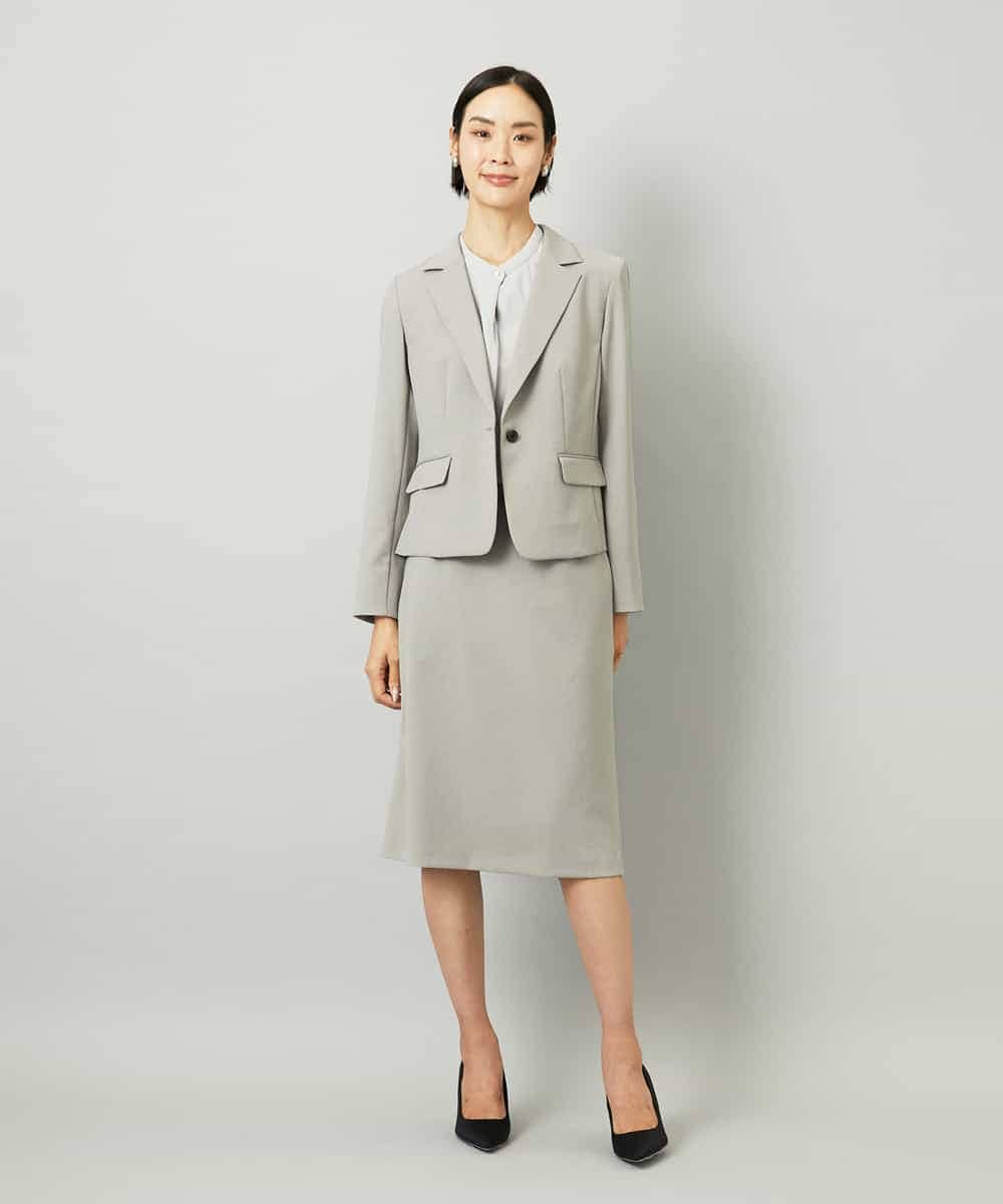 FMDAD36380 MICHEL KLEIN(ミッシェルクラン) [セットアップ対応]テーラードジャケット グレー