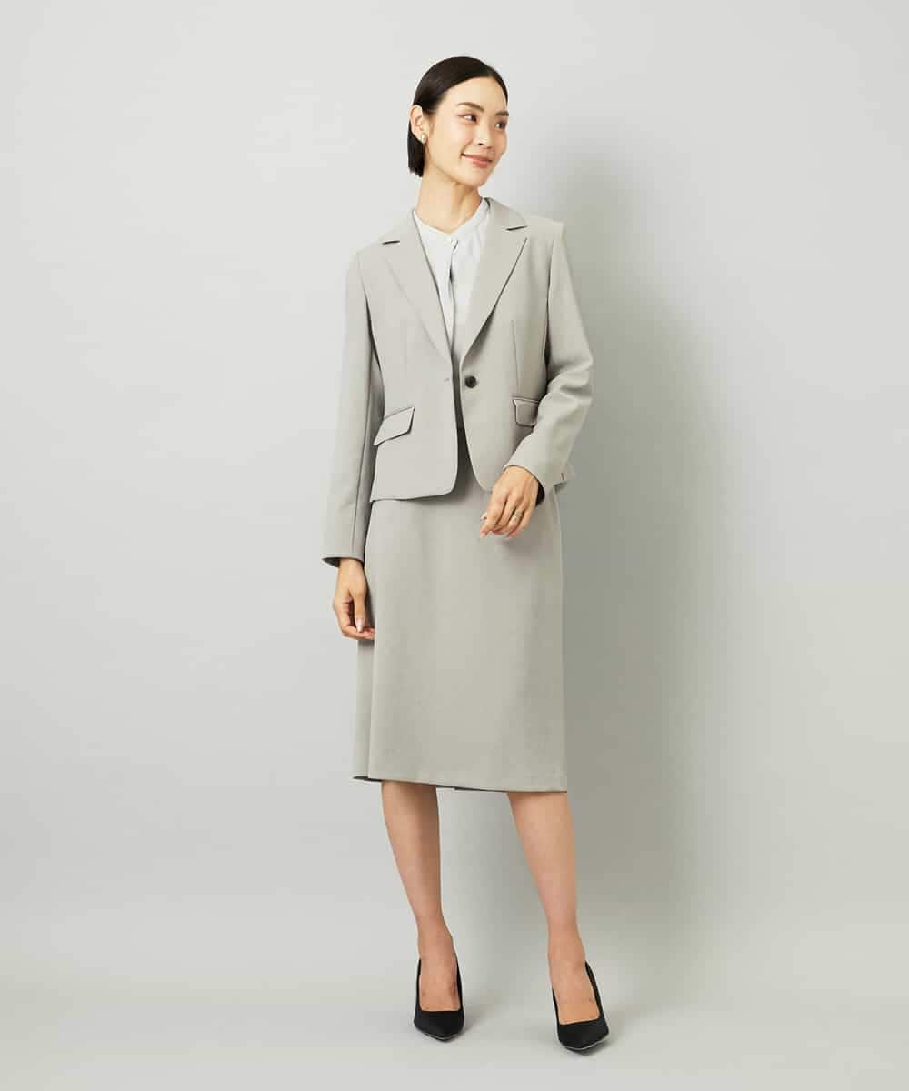 FMDAD36380 MICHEL KLEIN(ミッシェルクラン) [セットアップ対応]テーラードジャケット グレー