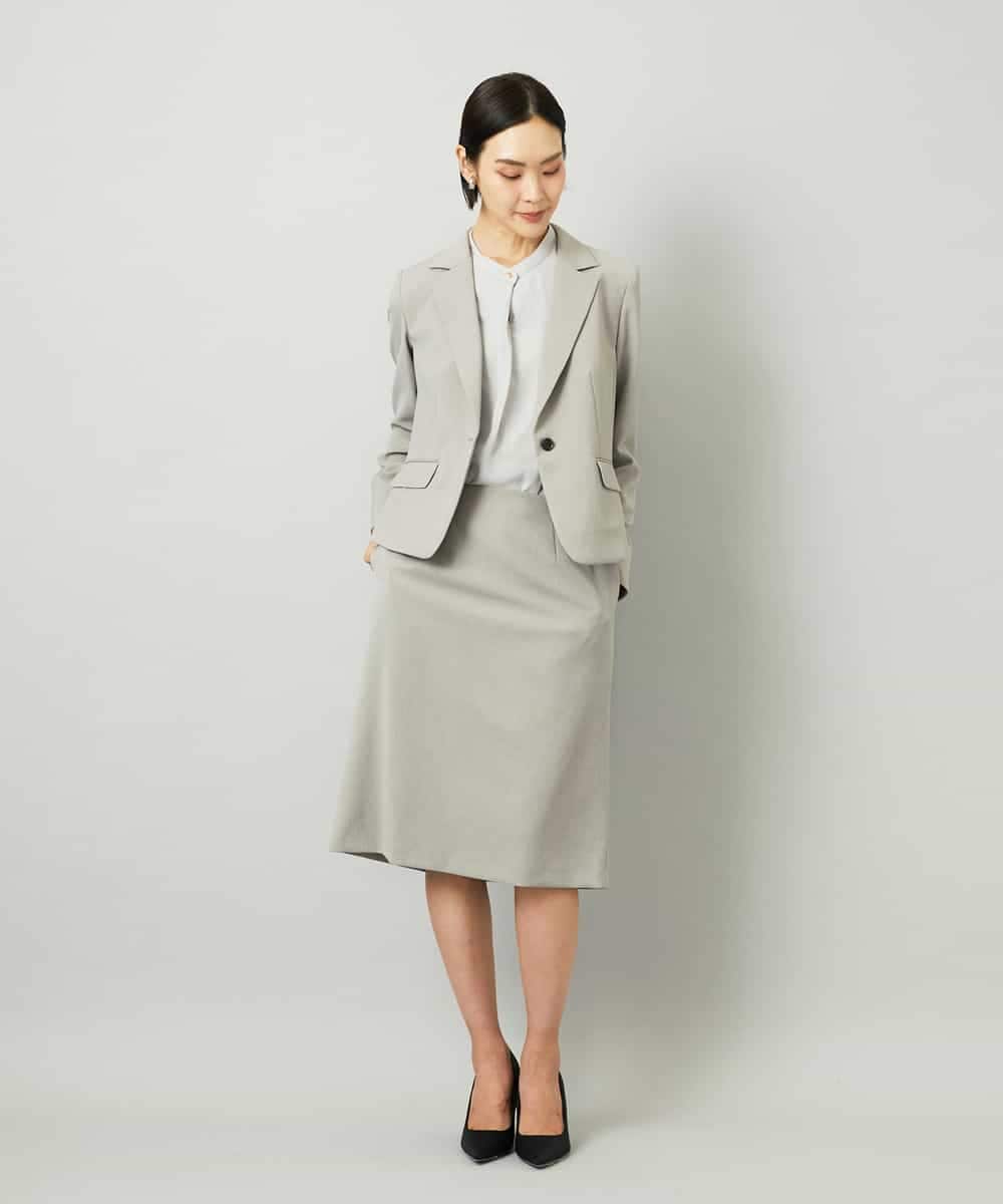 FMDAD36380 MICHEL KLEIN(ミッシェルクラン) [セットアップ対応]テーラードジャケット グレー