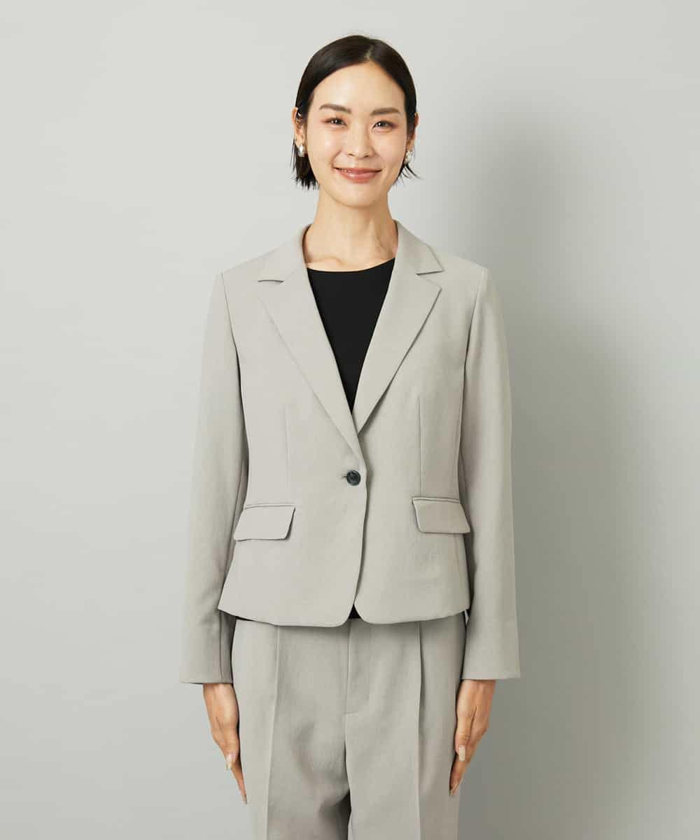 FMDAD36380 MICHEL KLEIN(ミッシェルクラン) [セットアップ対応]テーラードジャケット グレー