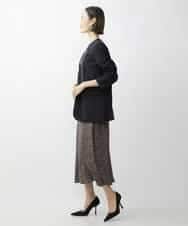 FMDAV35360 MICHEL KLEIN(ミッシェルクラン) [セットアップ対応]ストレッチツイルノーカラージャケット（総裏） ネイビー(57)