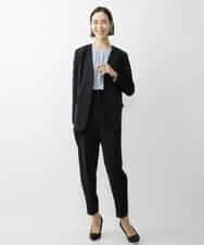 FMDAV35360 MICHEL KLEIN(ミッシェルクラン) [セットアップ対応]ストレッチツイルノーカラージャケット（総裏） ネイビー(57)