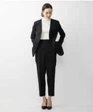 FMDAV35360 MICHEL KLEIN(ミッシェルクラン) [セットアップ対応]ストレッチツイルノーカラージャケット（総裏） ネイビー(57)