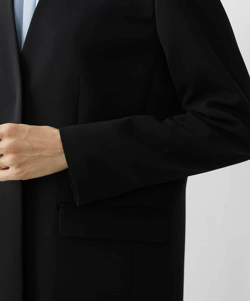 FMDAV35360 MICHEL KLEIN(ミッシェルクラン) [セットアップ対応]ストレッチツイルノーカラージャケット（総裏） ネイビー(57)