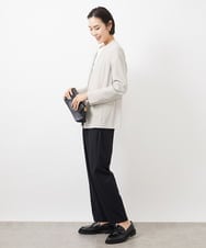 FMDDA04360 MICHEL KLEIN(ミッシェルクラン) ［セットアップ対応］ツイルノーカラージャケット(多機能素材) ライトグレー