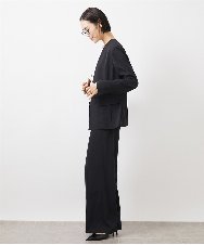 FMDDA04360 MICHEL KLEIN(ミッシェルクラン) ［セットアップ対応］ツイルノーカラージャケット(多機能素材) ライトグレー