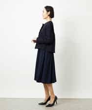 FMDDD02430 MICHEL KLEIN(ミッシェルクラン) [セットアップ対応]ファンシーツイードショートジャケット グレー