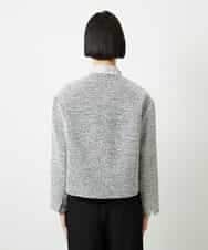 FMDDD02430 MICHEL KLEIN(ミッシェルクラン) [セットアップ対応]ファンシーツイードショートジャケット グレー