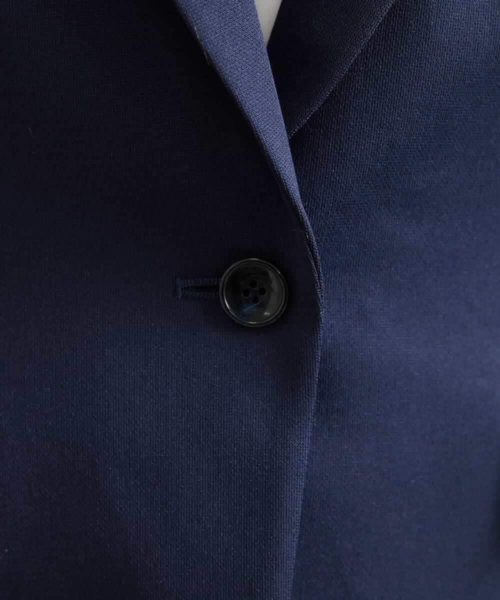 FMDDV05360 MICHEL KLEIN(ミッシェルクラン) [定番スーツ]トリコットカノコテーラードジャケット（背抜き/セットアップ対応） ネイビー(57)