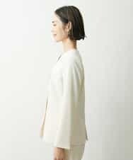 FMDFS19350 MICHEL KLEIN(ミッシェルクラン) [セットアップ対応]ストレッチノーカラージャケット ブラック(94)