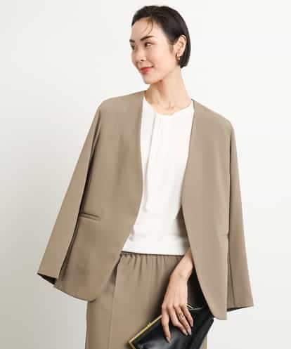 FMDGA12290 MICHEL KLEIN [接触冷感]ノーカラージャケット