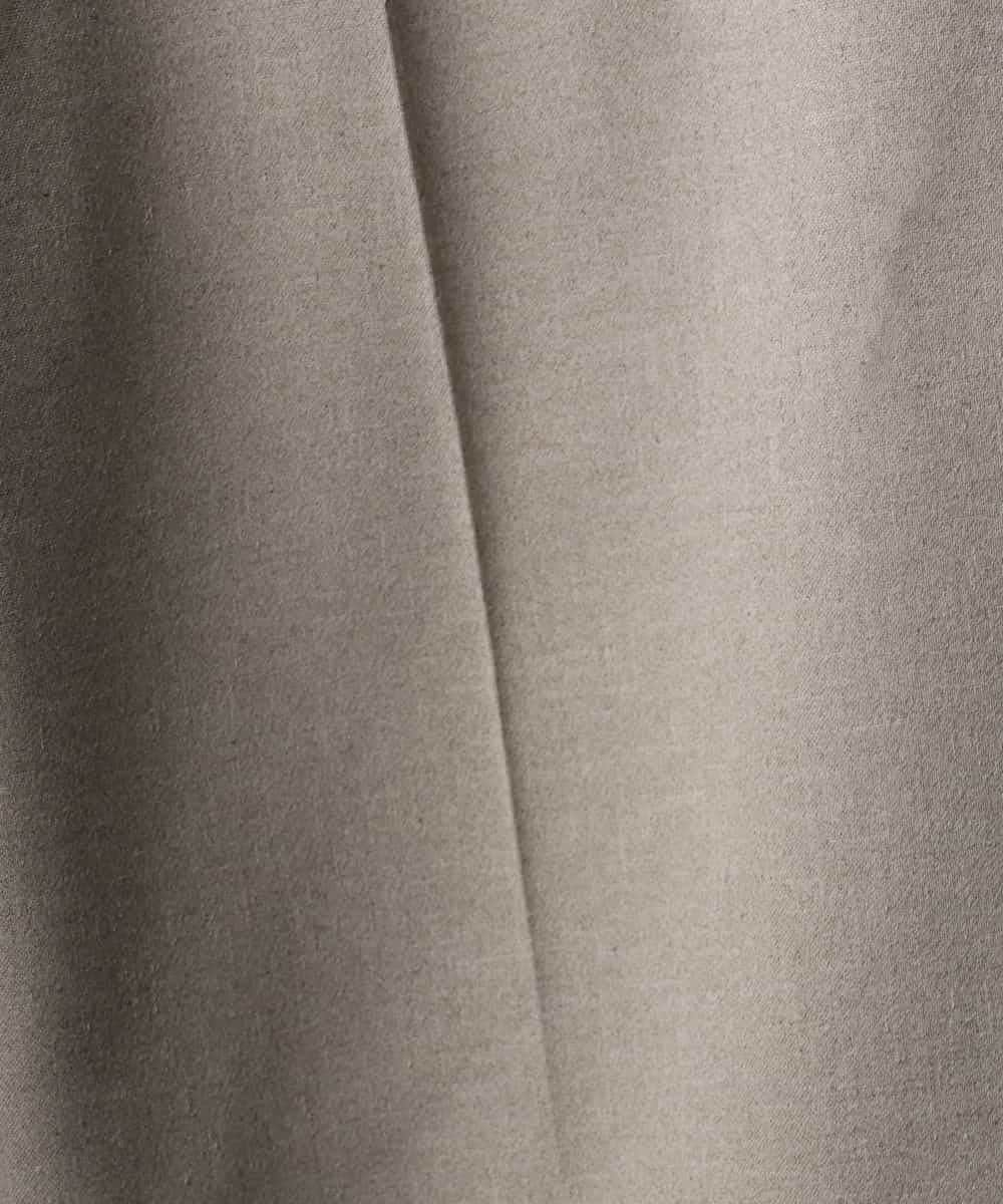 FMDGD05420 MICHEL KLEIN(ミッシェルクラン) [セットアップ対応]ツイードライク　ノーカラージャケット ベージュ