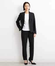 FMDGS42360 MICHEL KLEIN(ミッシェルクラン) [PLUS JACKET]バランサーキュラー(R)テーラードジャケット（背抜き/セットアップ対応） ブラック(94)