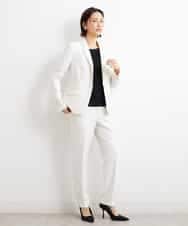 FMDGS42360 MICHEL KLEIN(ミッシェルクラン) [PLUS JACKET]バランサーキュラー(R)テーラードジャケット（背抜き/セットアップ対応） ブラック(94)
