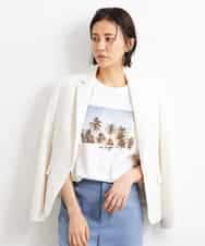 FMDGS42360 MICHEL KLEIN(ミッシェルクラン) [PLUS JACKET]バランサーキュラー(R)テーラードジャケット（背抜き/セットアップ対応） ブラック(94)