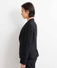 FMDGS42360 MICHEL KLEIN(ミッシェルクラン) [PLUS JACKET]バランサーキュラー(R)テーラードジャケット（背抜き/セットアップ対応） ブラック(94)
