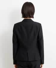 FMDGS42360 MICHEL KLEIN(ミッシェルクラン) [PLUS JACKET]バランサーキュラー(R)テーラードジャケット（背抜き/セットアップ対応） ブラック(94)