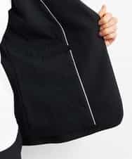 FMDGS42360 MICHEL KLEIN(ミッシェルクラン) [PLUS JACKET]バランサーキュラー(R)テーラードジャケット（背抜き/セットアップ対応） ブラック(94)