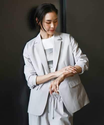 FMDHA16350 MICHEL KLEIN [機能性素材]ストレッチテーラードジャケット(セットアップ対応/裏地なし)