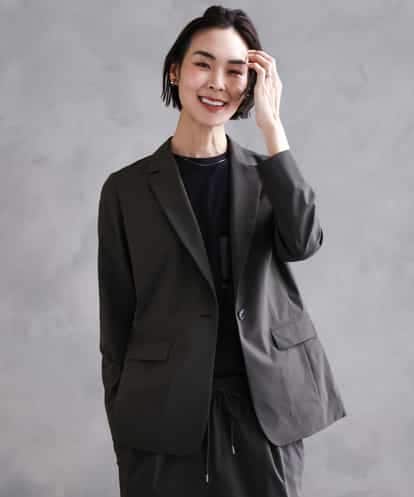 FMDHA16350 MICHEL KLEIN [機能性素材]ストレッチテーラードジャケット(セットアップ対応/裏地なし)