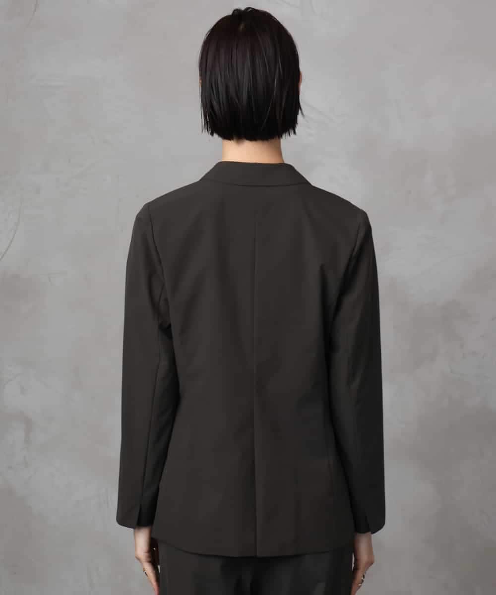 FMDHA16350 MICHEL KLEIN(ミッシェルクラン) [機能性素材]ストレッチテーラードジャケット(セットアップ対応/裏地なし) ダークグレー
